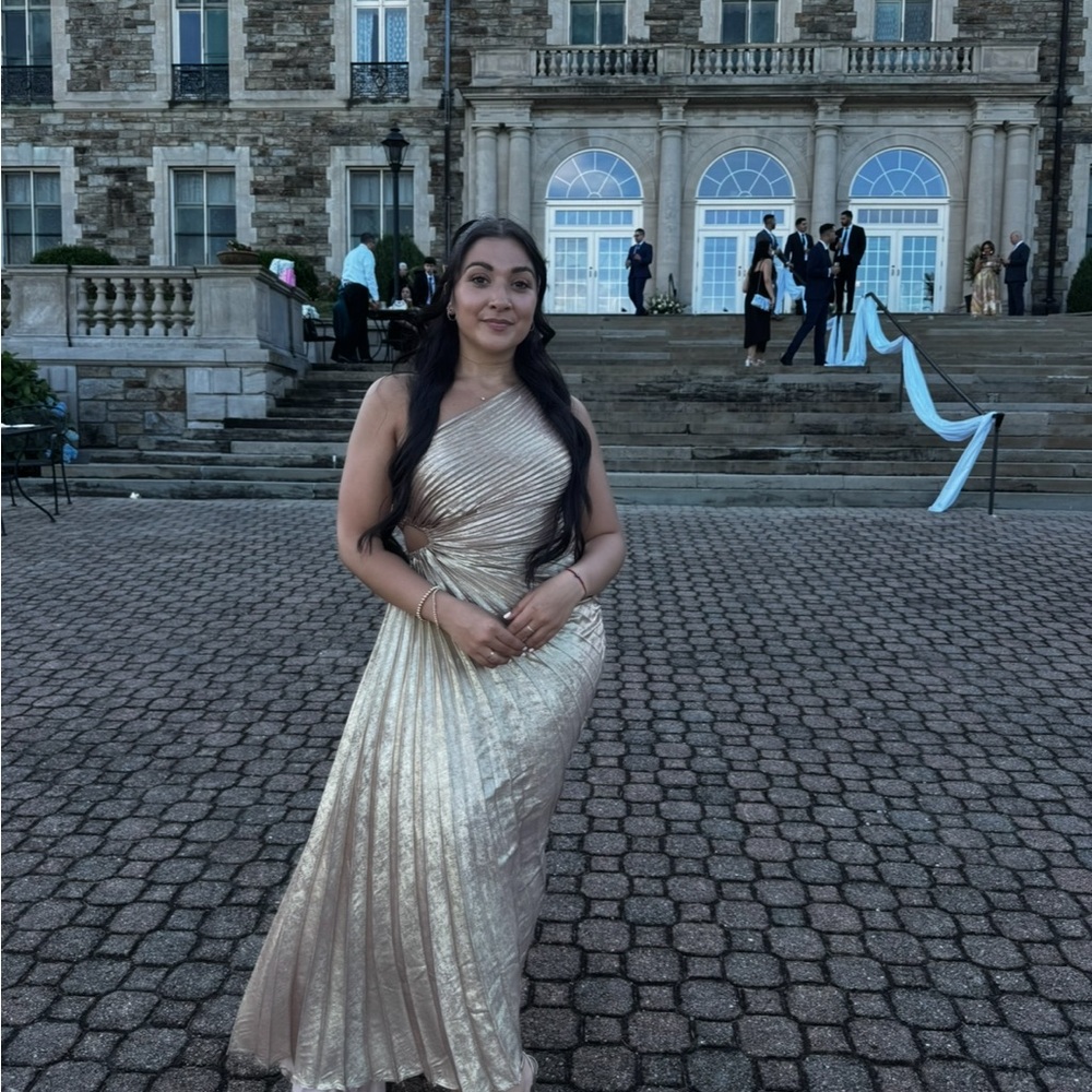 Fashion Nova Gold Evening Gown